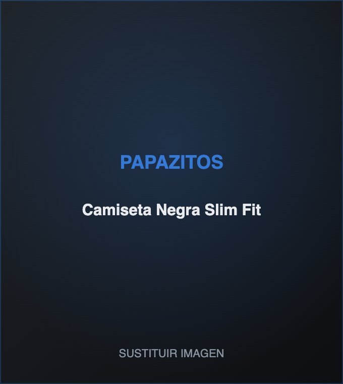 Camiseta Negra Slim Fit